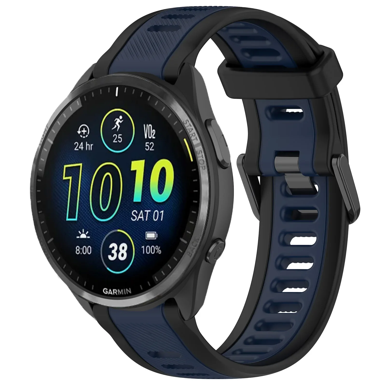 18mm 22mm 20mm Official Silicone Strap for Garmin Forerunner 55 965 265 165/Venu 3/Active 5/Vivoactive 5 Band Bracelet Correa