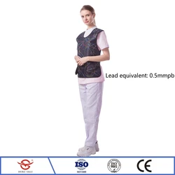 X-ray gamma ray protection 0.5mmpb short lead vest radioactive factories radiological protective high-quality adult lead clothes