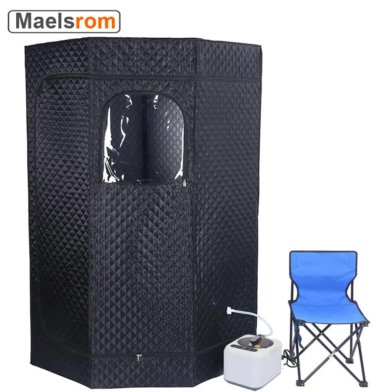 3L Sauna Box 1000W Portable Steam Sauna Personal Steam Room With Remote Control Indoor Sauna Tent for Home Spa Detox Relaxatio