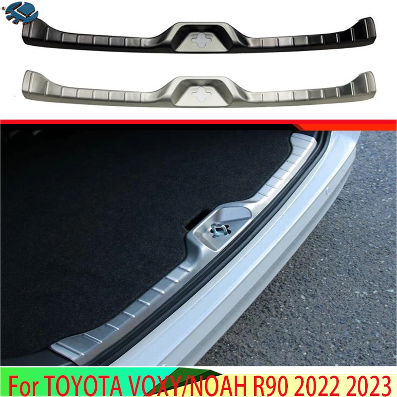 For TOYOTA VOXY/NOAH R90 2022 2023 2024 Car Accessories Stainless Steel Rear Trunk Scuff Plate Door Sill Cover Molding Garnish