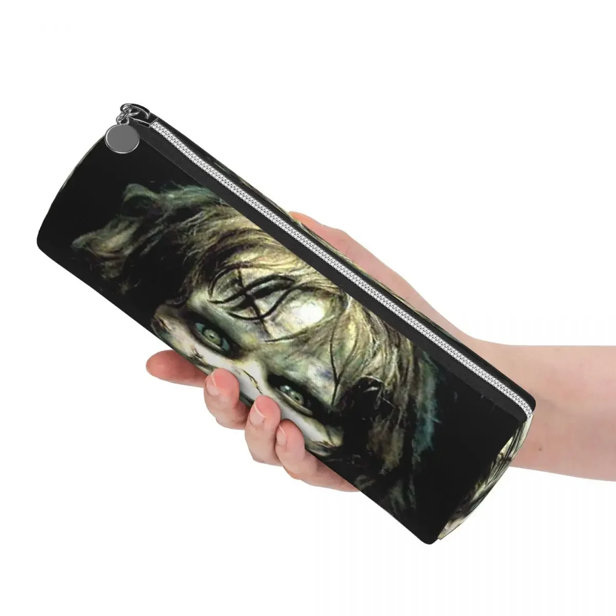 The Exorcist Horror Movie Pencil Case Pencil Pouch Cylinder Pen Box Pencil Bag for Boys Girls School