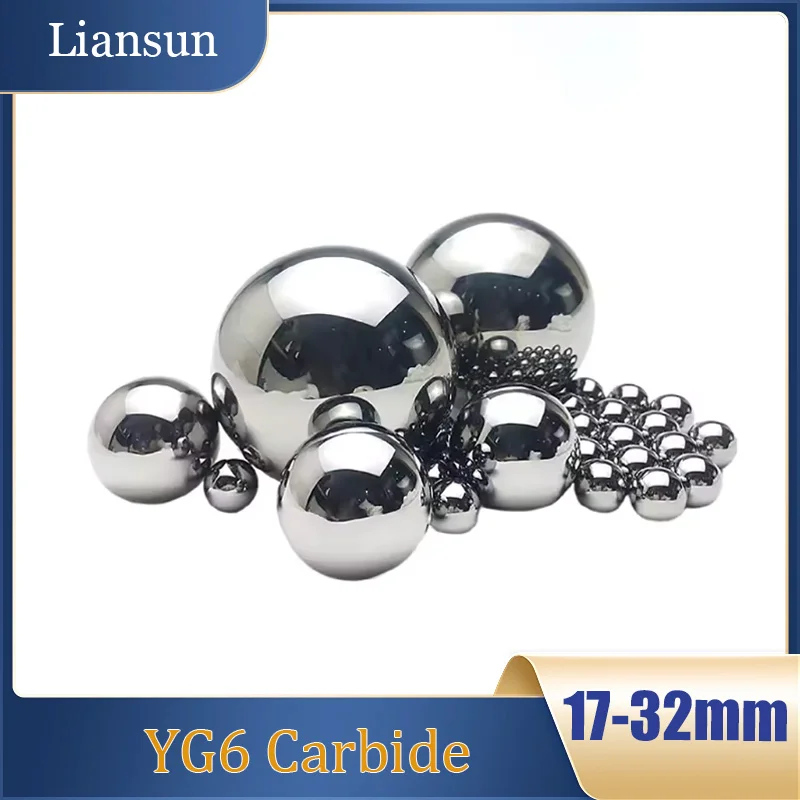 

1pcs YG6 Carbide Tungsten Steel Bearing Balls 17/18/19/20/21/22/24~32mm for Squeezing Punching Hole High Precision Ball HRC93 °
