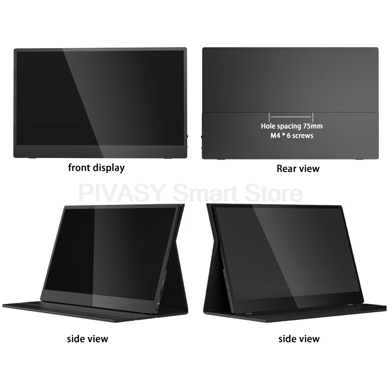 شاشة لمس 13.3 بوصة 4K محمولة PS5 شاشة توسيع الهاتف المحمول مفتاح شاشة كمبيوتر خارجي شاشة ثانوية 100% sRGB 400nit