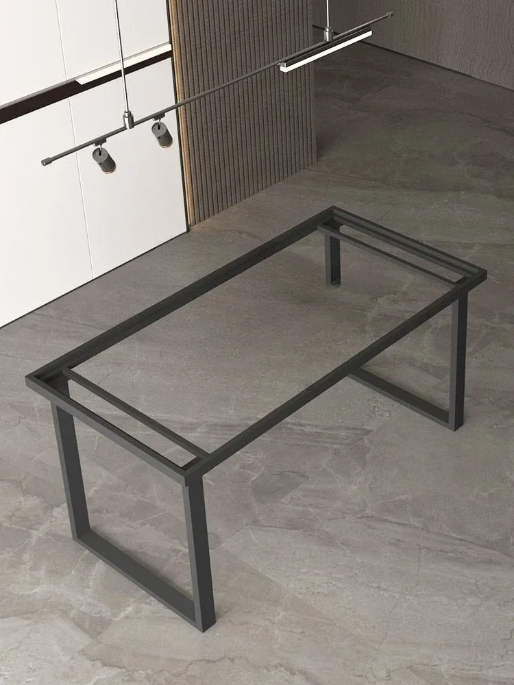 Spot tiles embedded legs light luxury rock slab tea table bracket marble feet metal dining table base desk rack