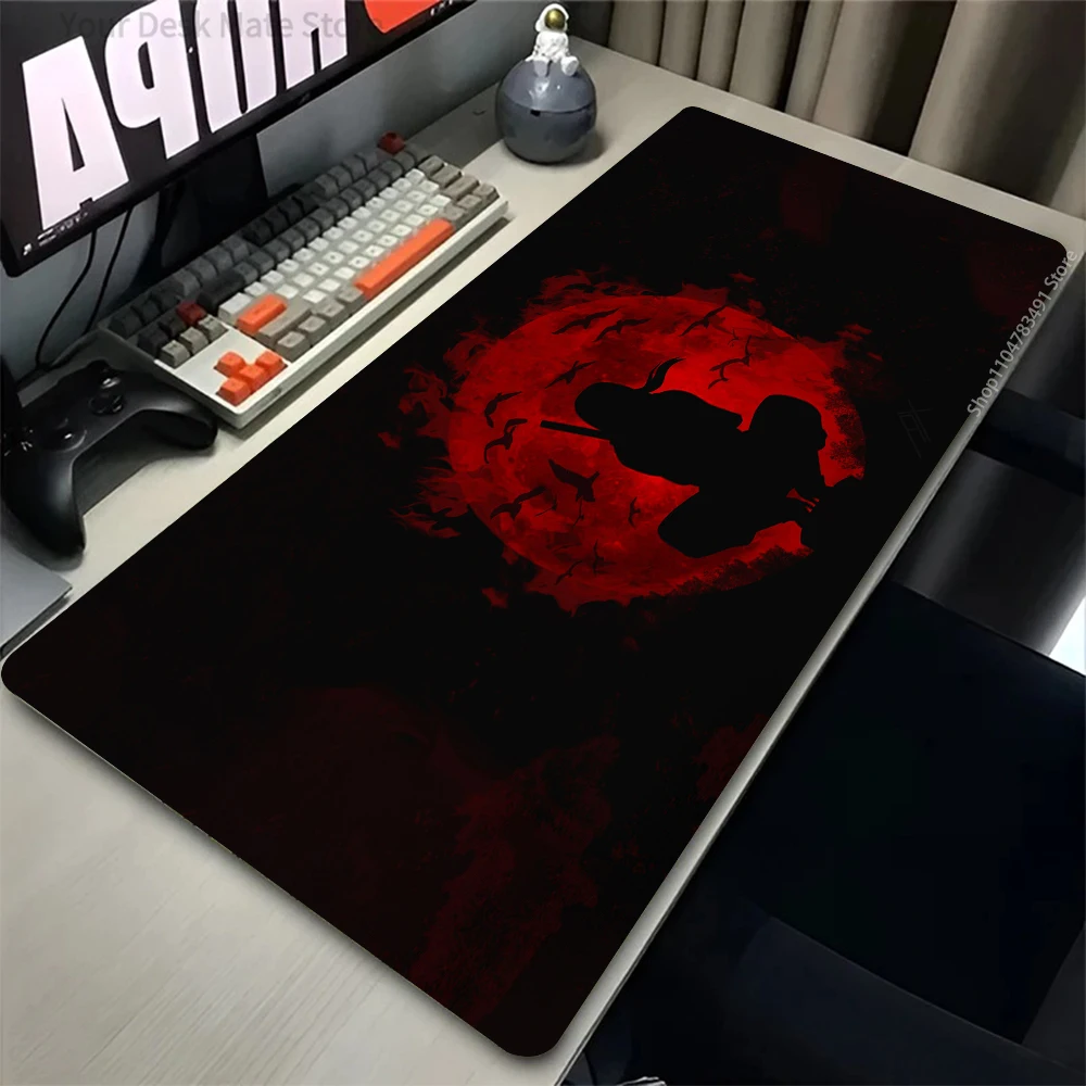Naruto Itachi Uchiha Mouse Pads Gamer PC Computer Large XXL Desk Mat Keyboard Anime Gaming Accessories Mousepad Carpet