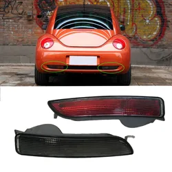 Auto Red Black Rear Bumper Lamp Light Signal Light Fog Light for VW Beetle 2006 2007 2008 2009 2010 1C0945702D/701D without Bulb