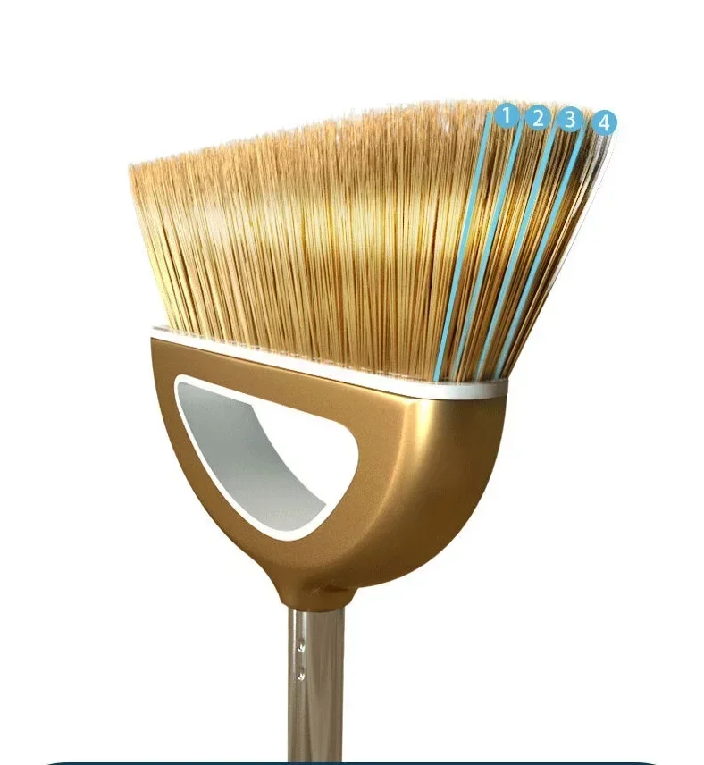 Magic Besen und Kunststoff-Kehrschaufel-Set, Reinigungswerkzeuge, Kehrmaschine, Wischer für Böden, Wohnaccessoires, Kehrstaubbürste, multifunktional – Detail 4