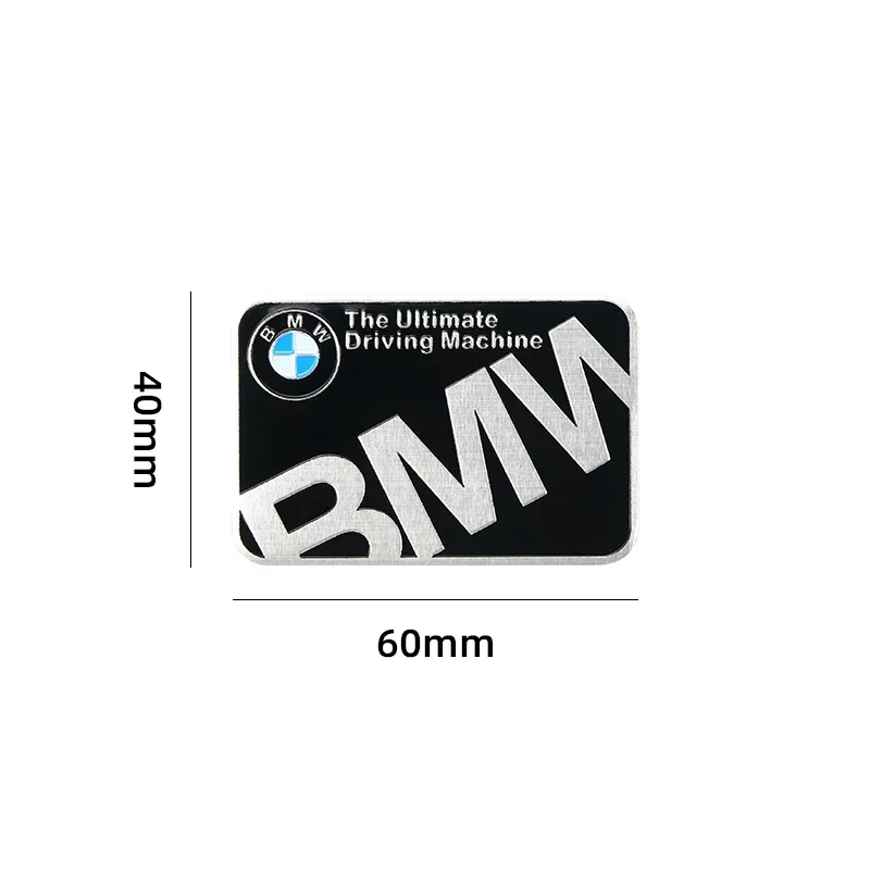 1pcs 3D Metal Stickers Car Body Trunk Decal For BMW Series i3 i4 ﻿X1 2 3 4 5 6 7 Car Stickers aluminum alloy