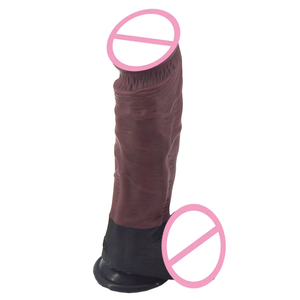 FAAK Strapon Realistic Dildo Genuine Leather Harness Flexible Strap On Large Penis With Suction Cup Soft Silicone Big Dong