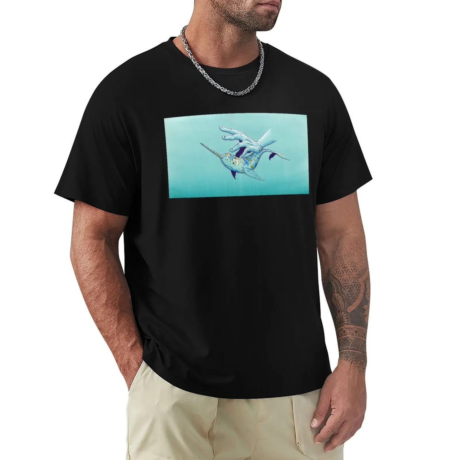 VIII - Narwhal T-Shirt Casual Streetwear Short Sleeve Tee