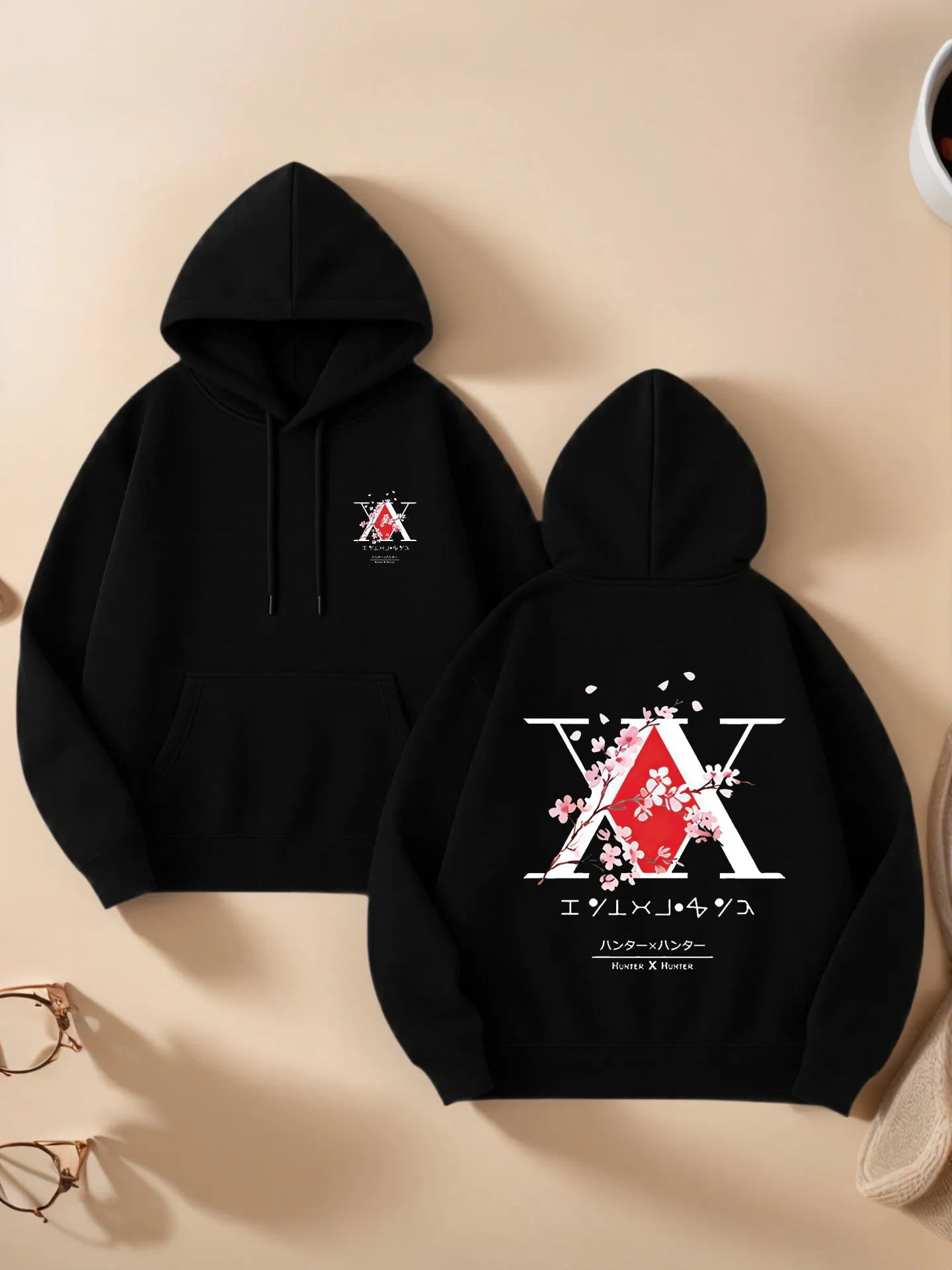 

Graphic Hoodie Women, Floral Aesthetic Design, Soft Fabric, Casual Everyday Wear, For Teens