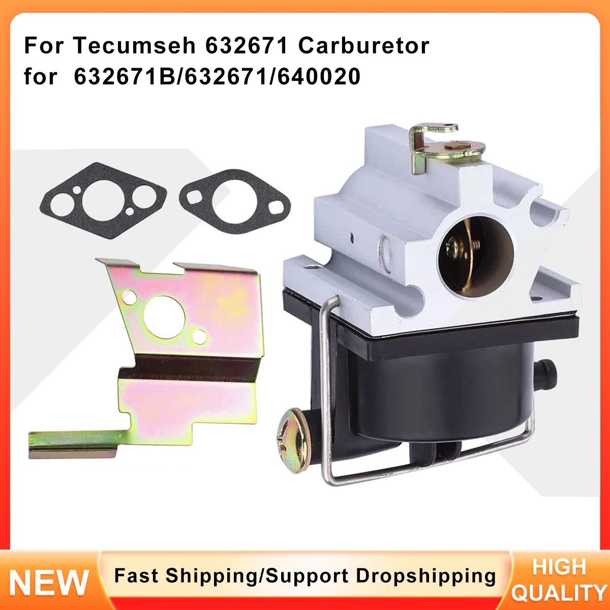 

Universal Carburetor for Tecumseh - Replaces OEM Part Numbers 640020, 640020A, VLV126, VLV60, VLV50, 143016500