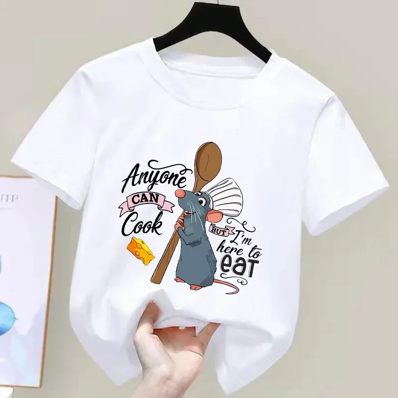 Kids Short-Sleeve Shirt Cute Mouse Print This High-Quality and Comfortable T-Shirt