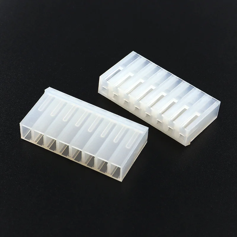 50PCS CH3.96mm Connector Rubber Shell Plug Male Spacing 3.96mm 2P/3P/4P/5P/6P/7P/8P/10Pin Housing