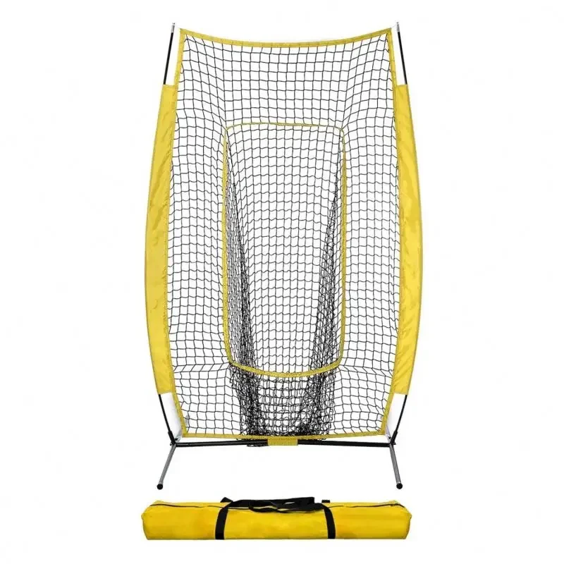 Great standard high quality softball pitching practice 7x4ft baseball net with big mouth