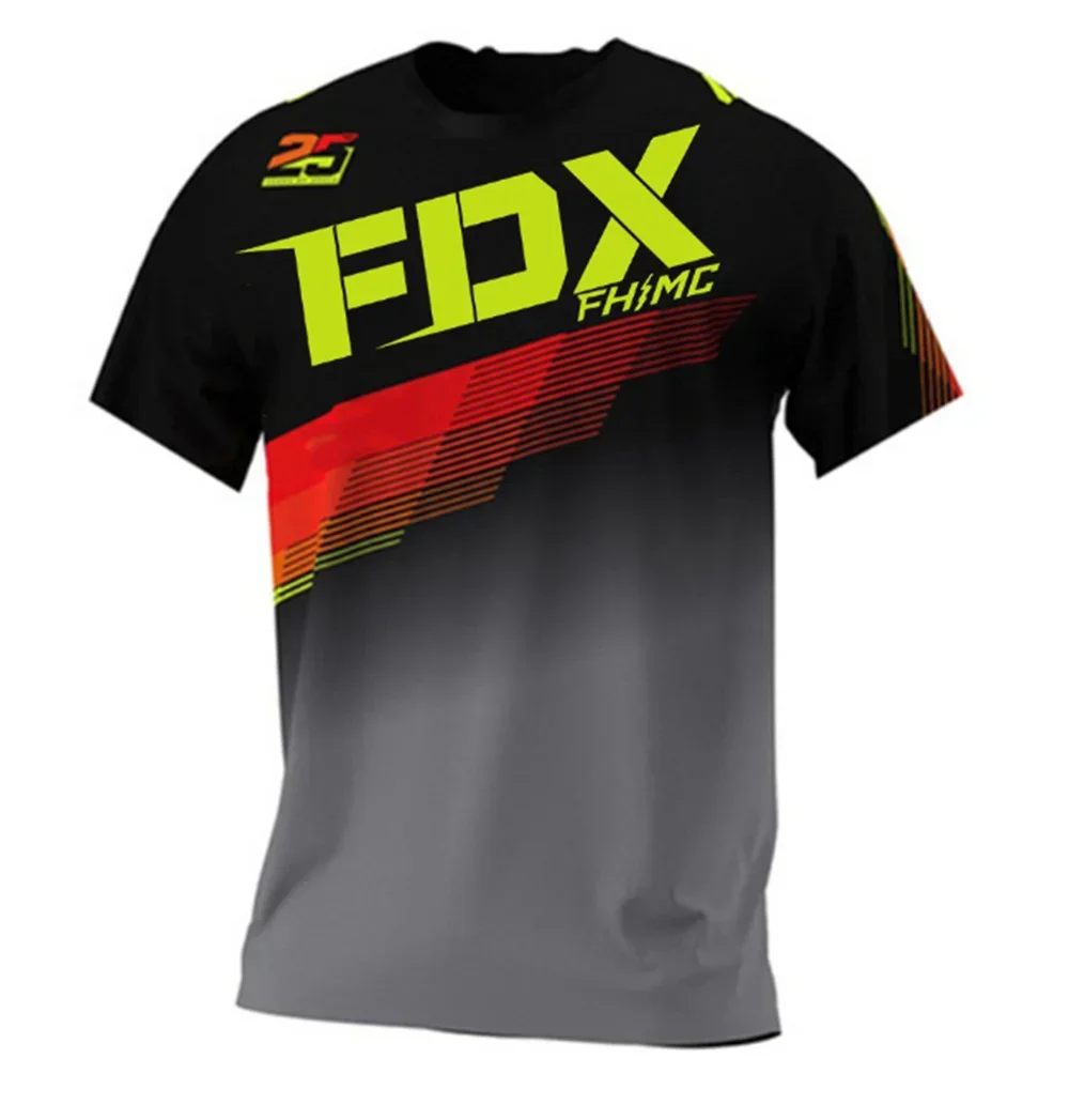 FDX FHMC cycling loose rider Jersey motorcycle DH cross country sportswear BMX MTB endurance race mountain bike breathable shirt