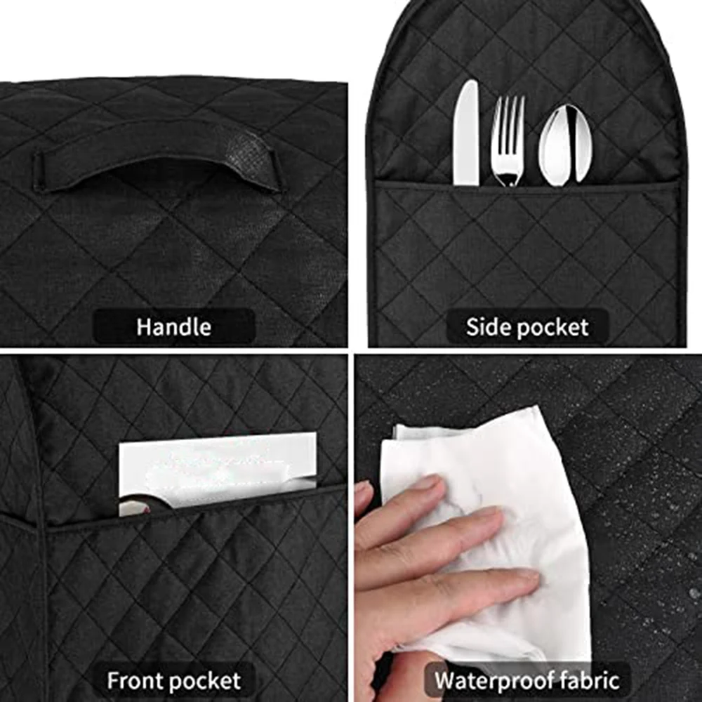 Cubierta para batidora de ayuda de cocina A25I, cubierta a prueba de polvo para batidora de pie, compatible con todos los modelos de cabezal inclinable y elevador de tazones