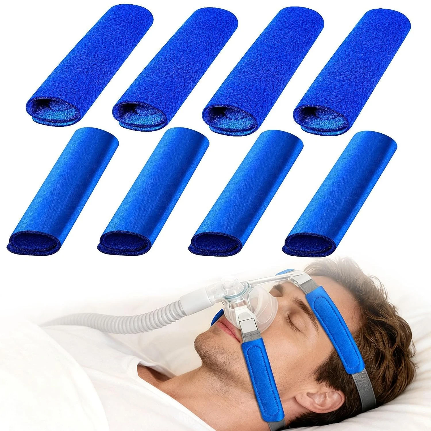 Straps for CPAP Headgear Covers 2-16PCS Universal CPAP Strap Covers Soft-Fleece Strap Pads Reduce Red Marks & Skin Irri-tation