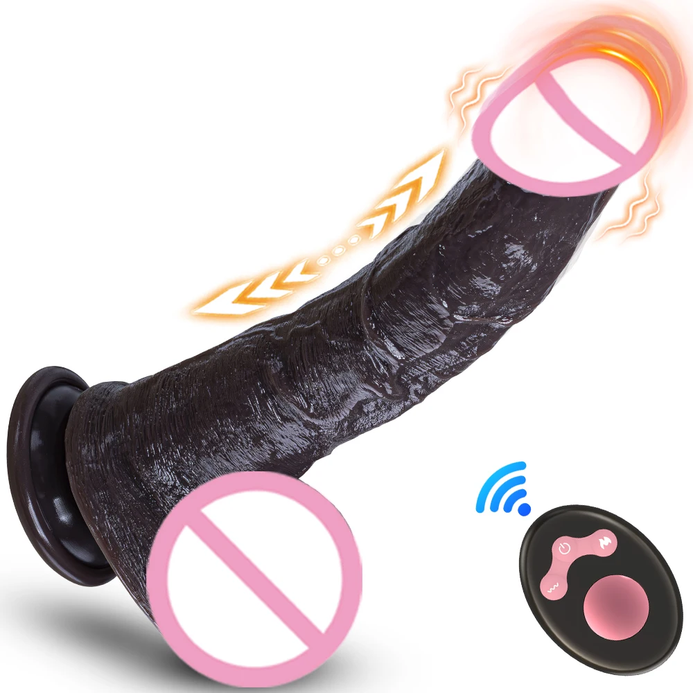 Multi-speed 360 Rotate Vibrate Thrust 42 Heating Telescopic Dildo for Vaginal Anal Play Men Women Gay Adult Sex Toy Products