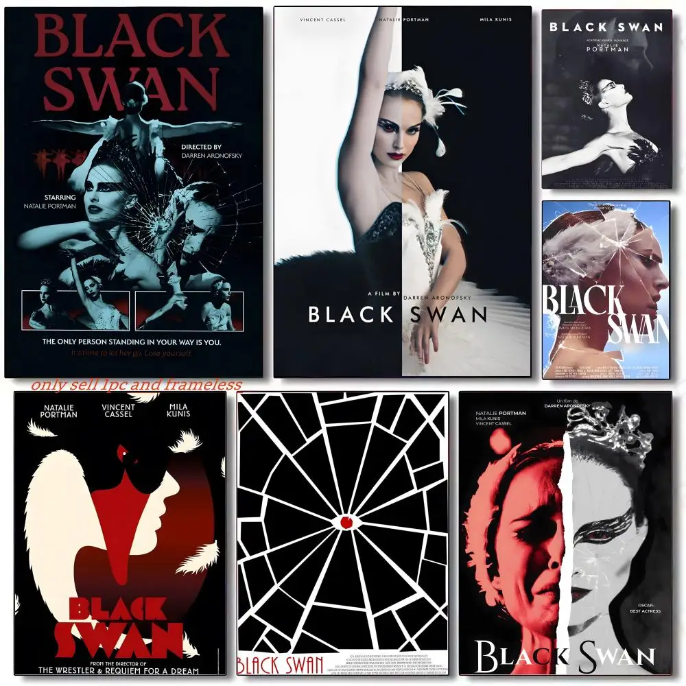 Psychological thriller Movie B-Black Swan Poster Poster painting with prints Home bedroom living room decoration gift
