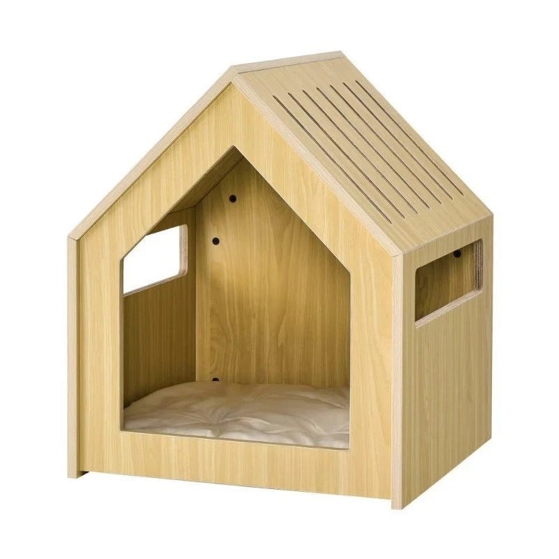 

Eco-friendly luxury hand-woven puppy kitten cat house wooden pet bed indoor pet house furniture bamboo pet cage and house