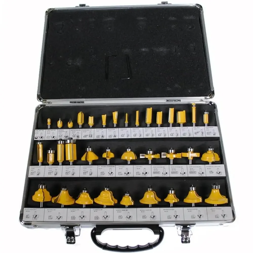 Carbide Router Bit Set 35 Designs R 1/8