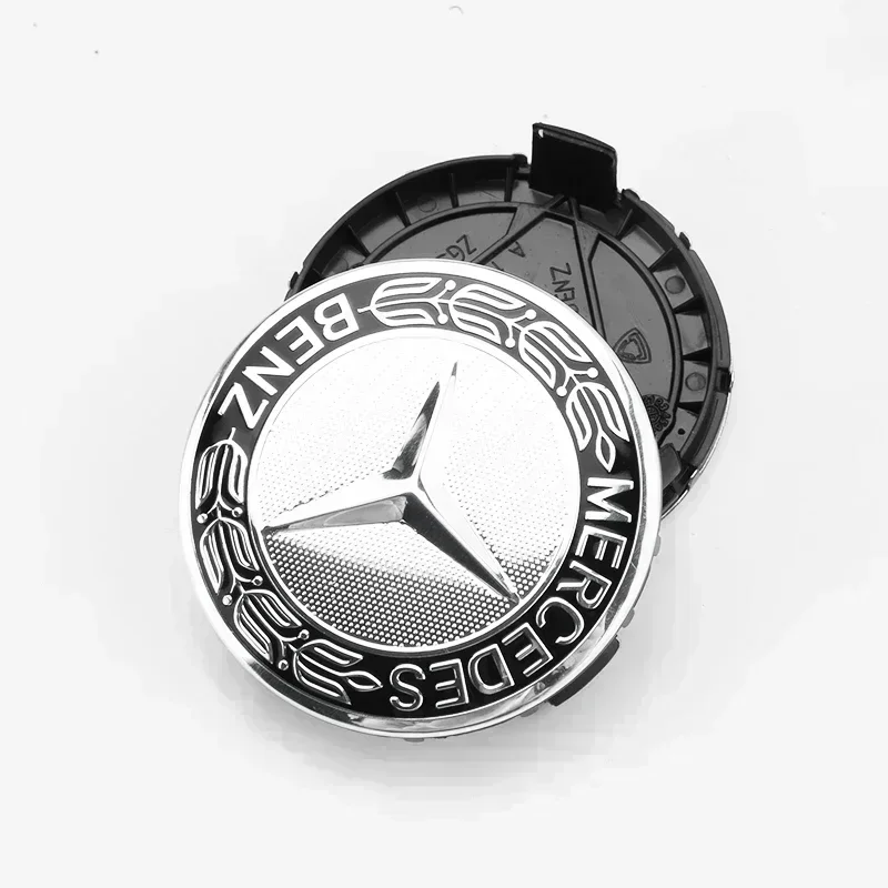 4 قطعة 75 مللي متر سيارة عجلة غطاء محور مركزي شارة غطاء لمرسيدس بنز A C GLC GLA W205 W204 W203 W212 W211 W213 W210 W164 A1714000025 #3