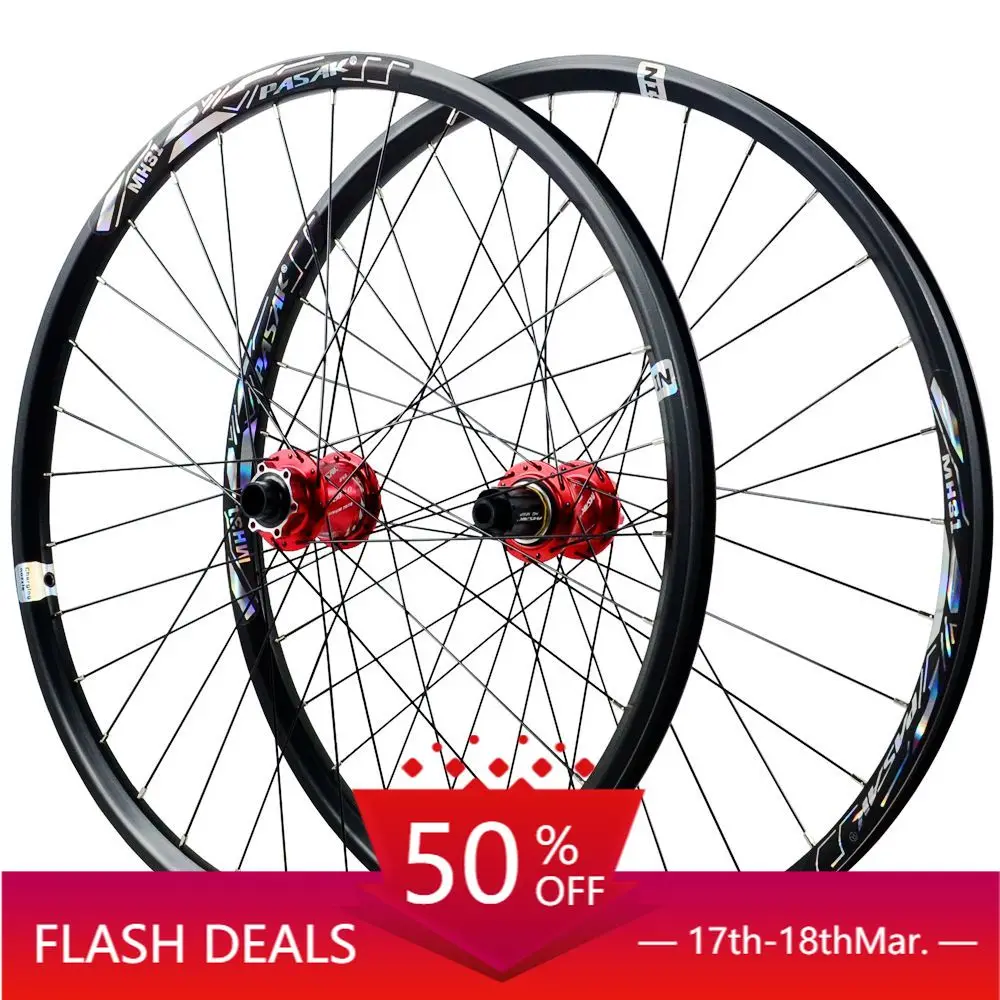 

STLF MTB Mountain Bike Wheels 26/27.5/29 Inch Bike Big Wheels 6 Claw DH AM 15mm 20mm 12MM 9MM Aluminum Bicycle Use Durable Alloy