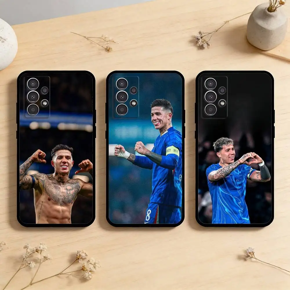 Funda de teléfono AAA Visionary E-Enzo Fernandez para Samsung Galaxy A73,A72,A71,A70,A53,A52,A51, otras fundas negras suaves