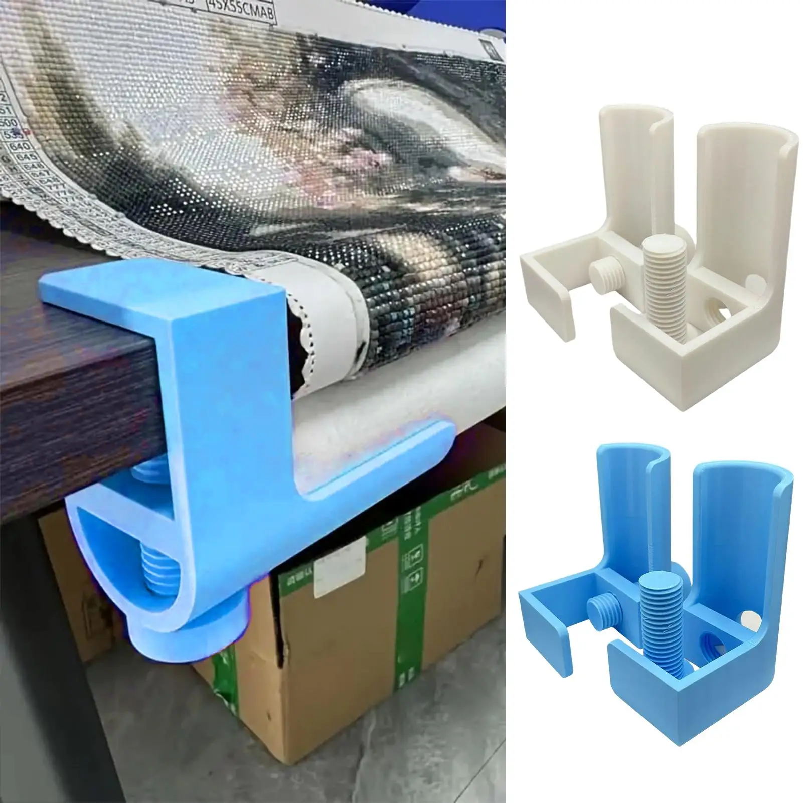 

Canvas Easel Stand Painting Canvas Roll Holder Rhinestone Cloth Artwork Clip Adjustable Angle For Studio Workshop Store Playroom