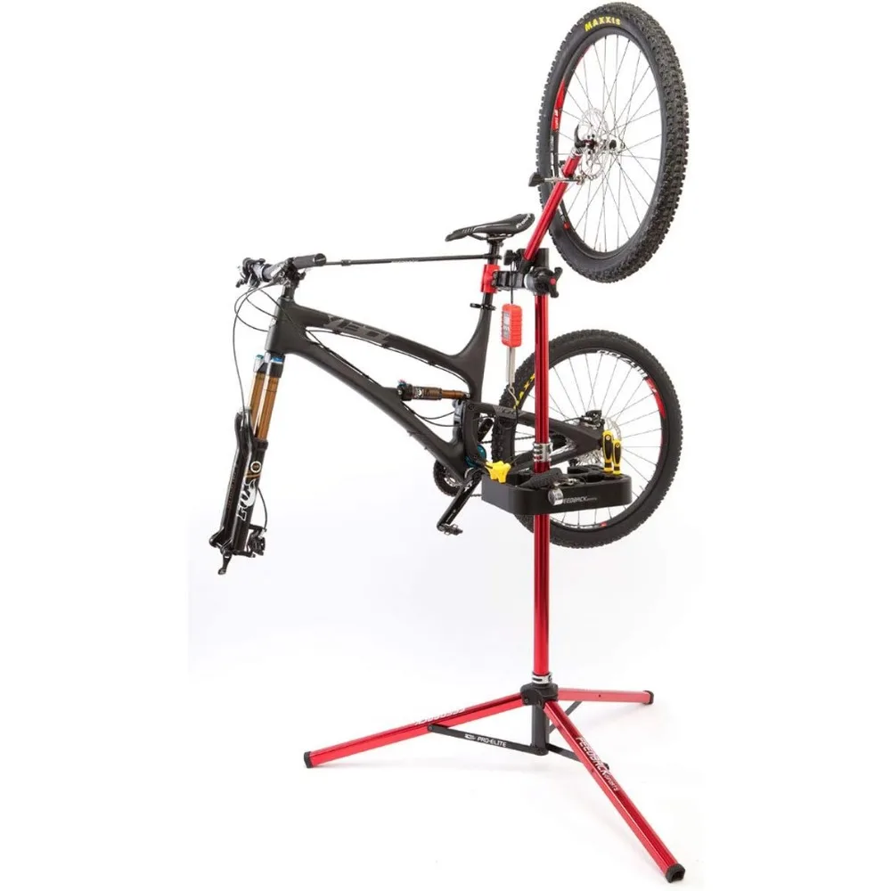 Pro Truing Stand with Thru Axle Adapter | Compact and Portable Lightweight Aluminum Precision Spring-Loaded Tip Verifies Lateral