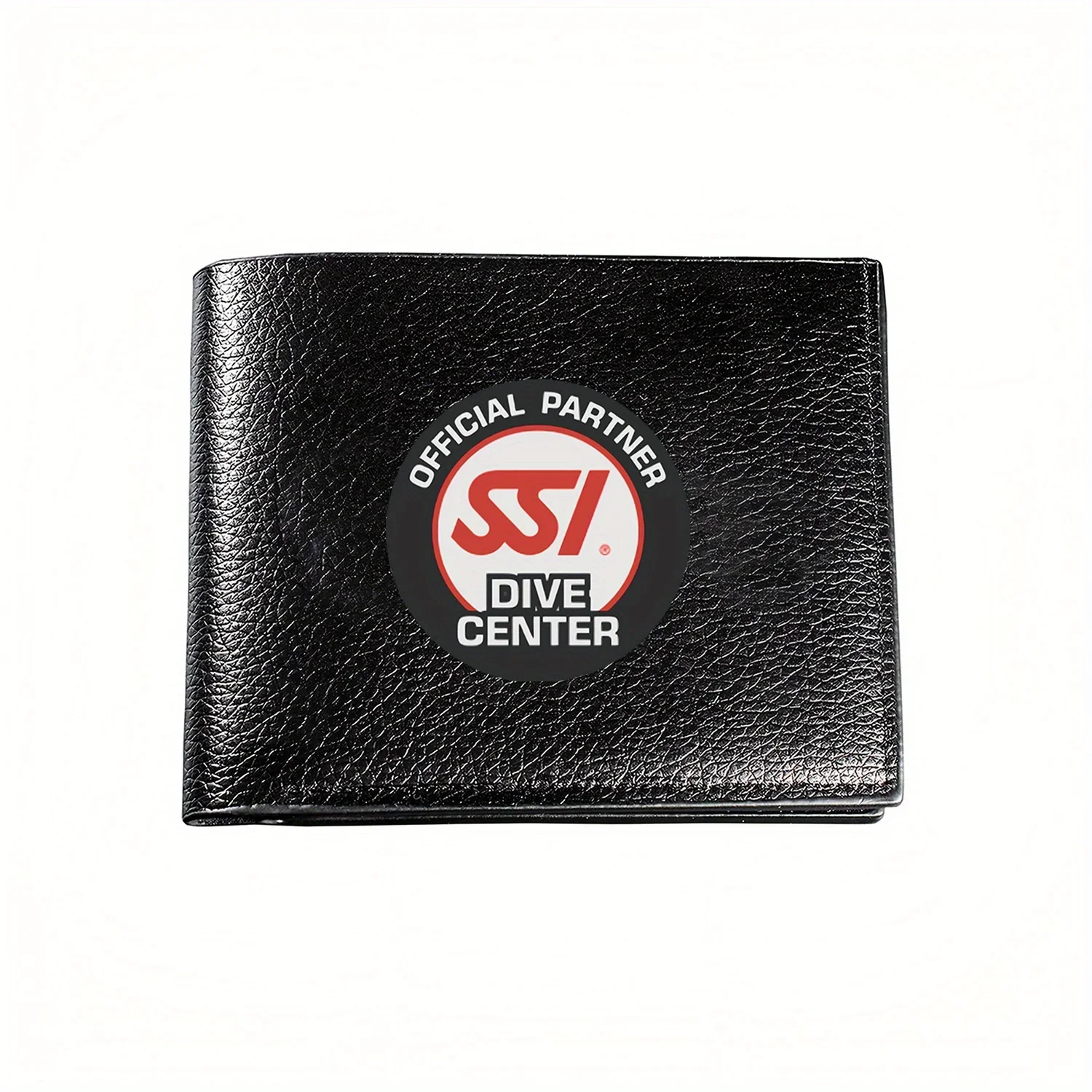 

SSI Dive Center Official Partner logo. Dive training center. Business Mens Casual Elegant Simple Practical Quality Wallet Stylis