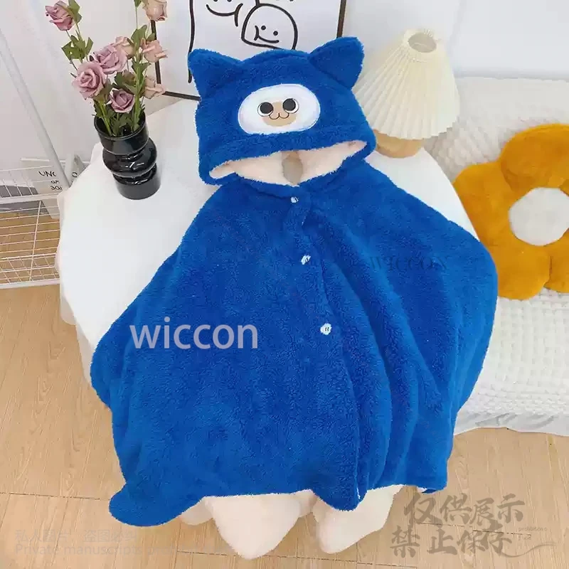 Pelzige Elu-Katze Maga Jou Vend Francisco Kostüm Nachtwäsche Junge Mädchen Cos Onesies Kawaii Pyjamas Overall Pelziges Weihnachtsgeschenk Kinder Anime Maßgeschneidert