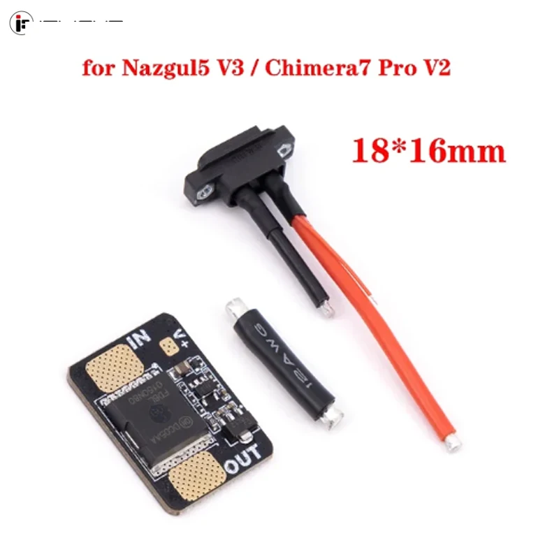 IFlight Anti Spark Filter with XT60E-M for Nazgul5 V3 / Chimera7 Pro V2 18*16mm / F5/F6 V2 25*18mm FPV Freestyle Drone DIY Parts