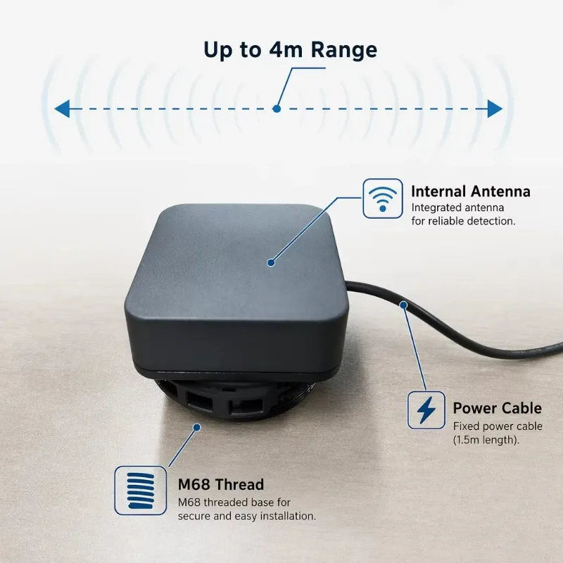 Hot Sale TLC2502 Dual-Band 2.4G/5G Ultrasonic Liquid Level Transmitter 4m WiFi TUYA Smart Water Fuel Tank Sensor with Sleep Mode