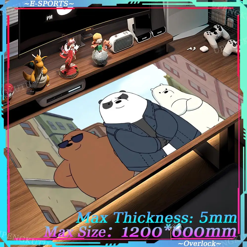 Mouse Pad New products W_we_Bare_Bears Game accessories Rubber anti-skid pads Anime 1200X600MM