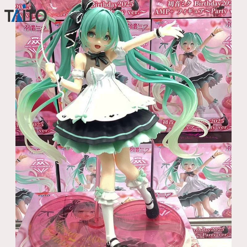 

В наличии TAiTO AMP+ Hatsune Miku Birthday2025 ~Вечеринка Ver.~ ПВХ 21 СМ Аниме Фигурки Модель Коллекция Игрушек