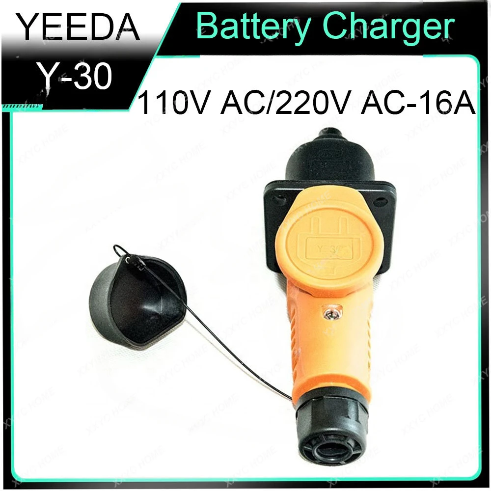 EV car Charging Power Plug Socket with cable YEEDA Y-30 16A for golf cart