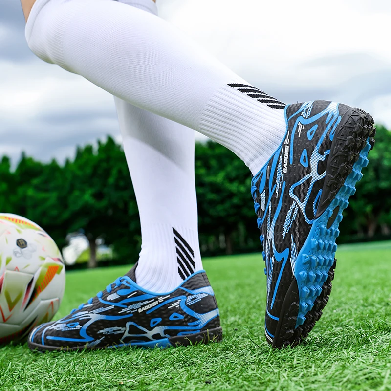 أحذية كرة القدم للرجال، أحذية كرة القدم الرياضية للتدريب - أحذية رياضية احترافية ناعمة وخفيفة الوزن وجيدة التهوية للجنسين