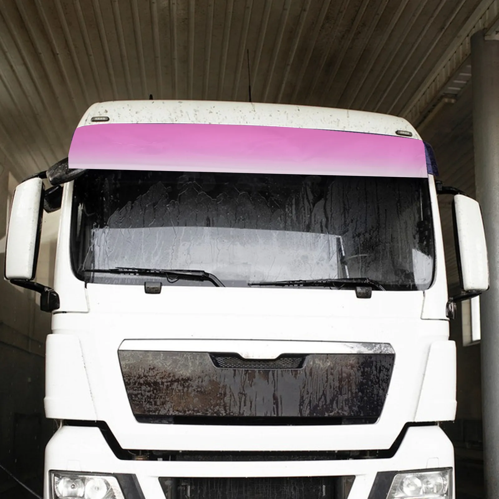 1 Roll 98.25x7.86 Inch Gradient Electroplated Blue Truck Front Windshield Sun Protection Film Uv Blocking Privacy Tint for Large