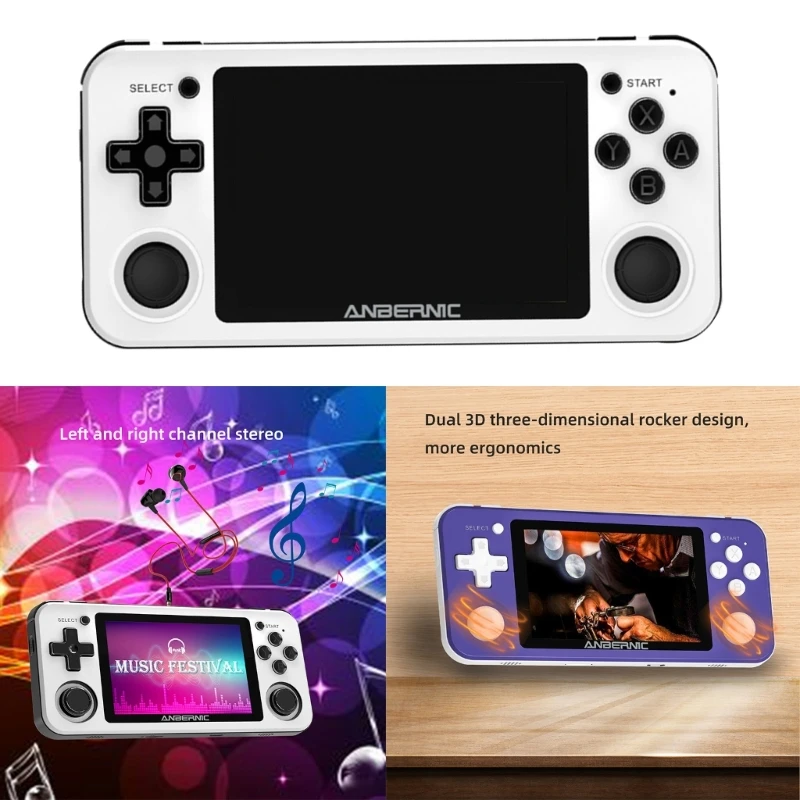 

Retro Video Games Console for Kids Adults Built-in 2000 Games 3.5'' Screen Games Console Support USB Charging