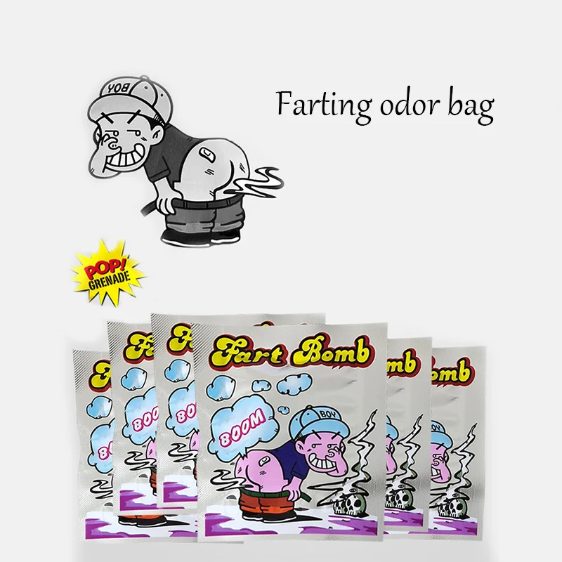 Funny stink bag toys, quirky little things to prank friends for entertainment, can emit a huge odor with just a pinch and throw