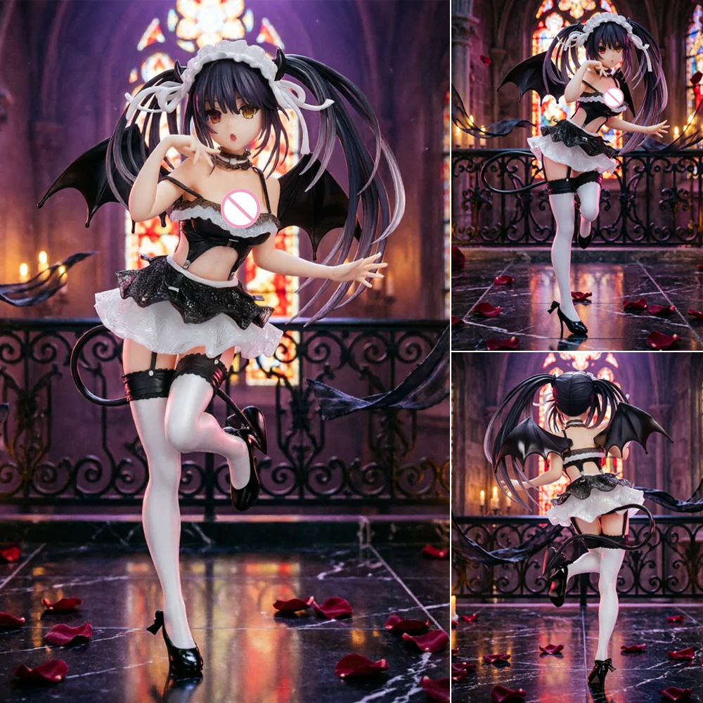 

1pc Dark Twin-Tail Demon Maid Figure, Atmosphere Desk & Car Decor Collectible Statue, Ideal Gift for Birthdays & Holidays.