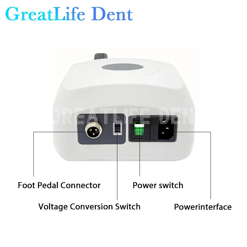 GreatLife Dent 230W 50000 Rpm Brushless Polishing Machine Prime 407 Drills Machine Nail Jewelry Dental Micromotor Handpieces