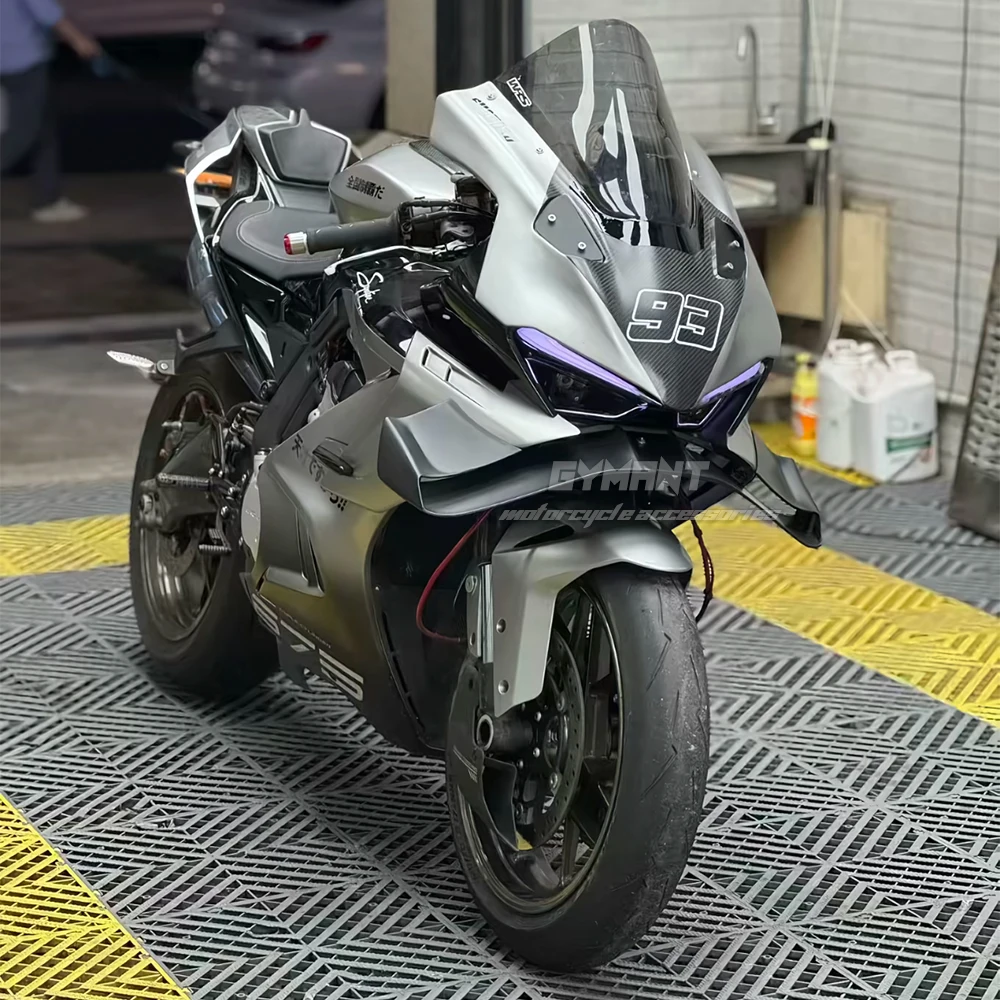 جديد الجبهة سبويلر وينجليت الهوائية الجناح عدة سبويلر GP الجناح ل CFMOTO 675SR 675SR-R 2024 + دراجة نارية الملحقات