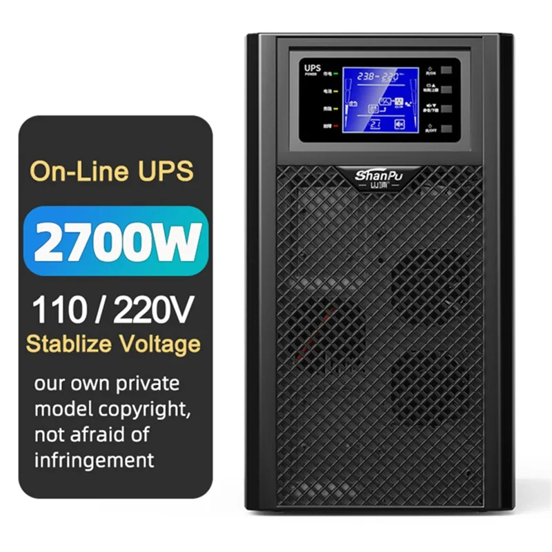3kva to 300kva Online Ups Uninterruptible Long Back up Machine Ups for Server Backup Power Supply