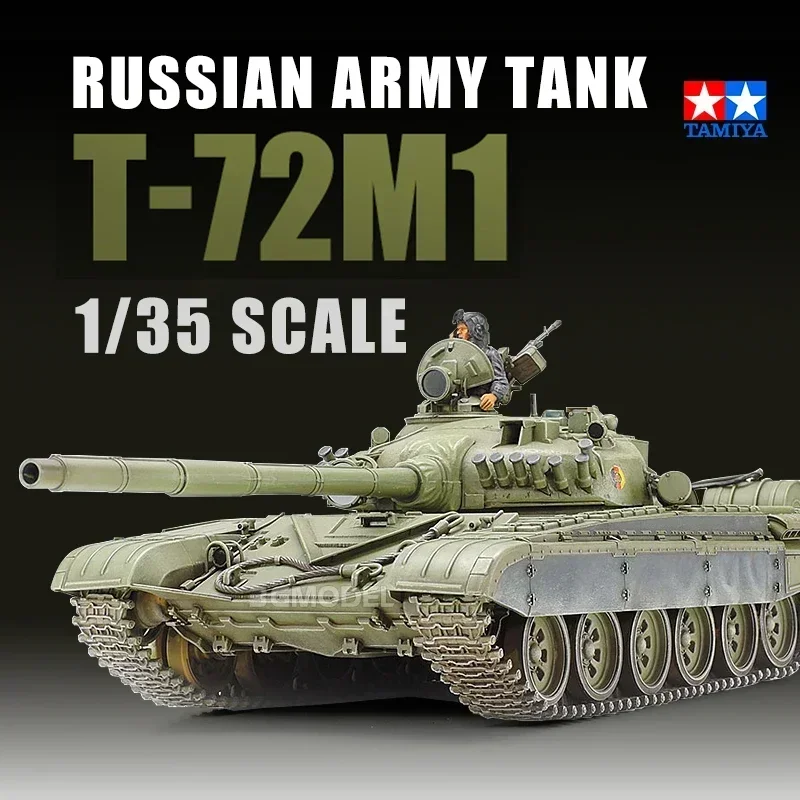 

1/35 TAMIYA model 35160 Soviet T-72M1 Main Battle Tank assembly Scale diy toys Model Kit