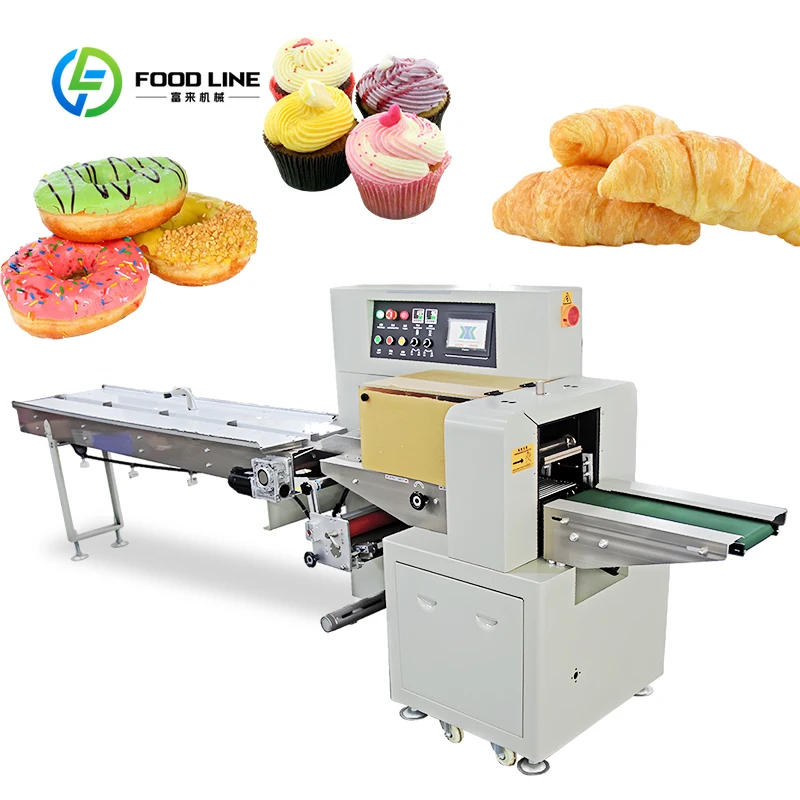 Customized Bakery Bread Packaging Machine Croissant Donut Sandwich Packaging Machine Pizza Cup Small Cake Packaging Machine