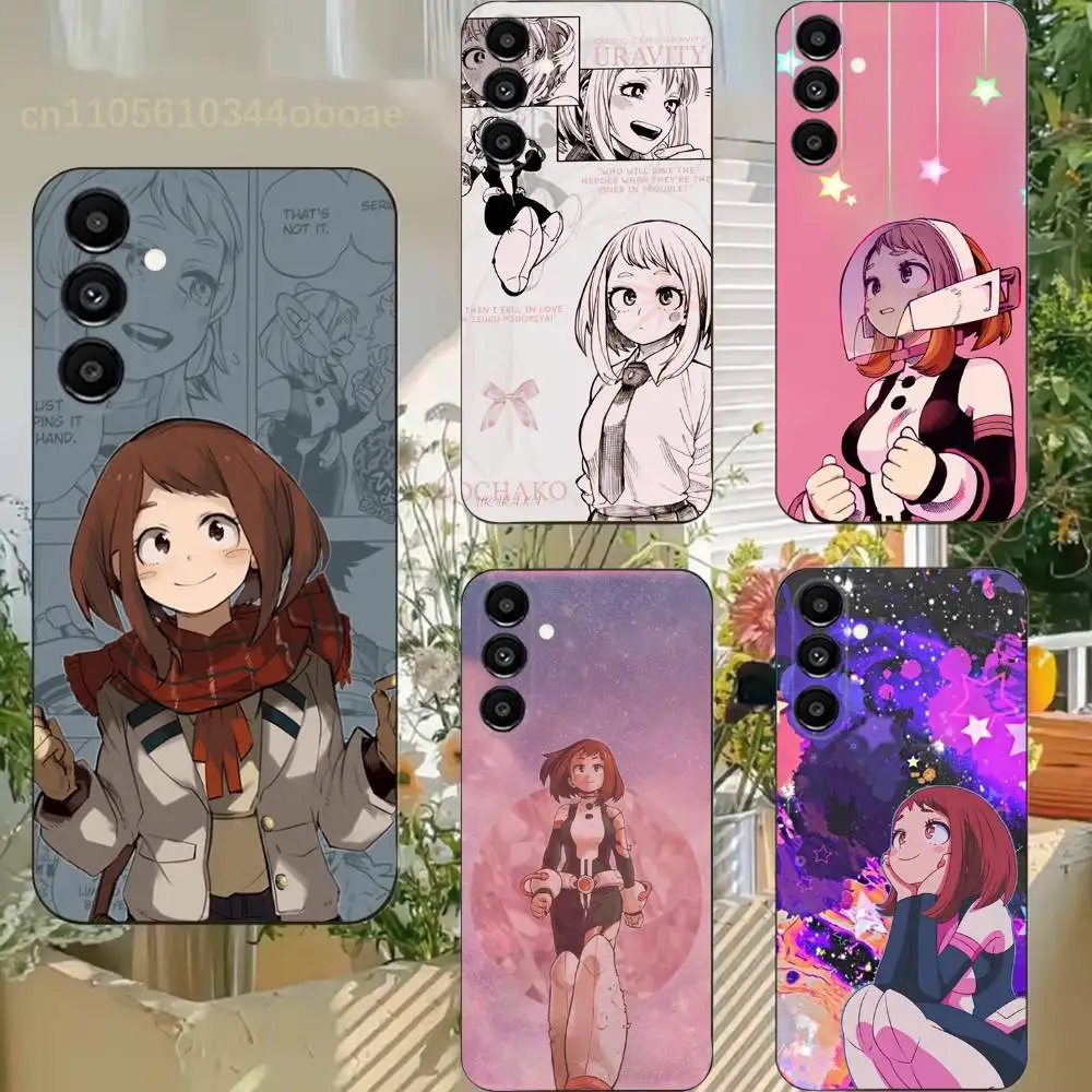 M-MHA O-Ochaco Uraraka Phone Case For Samsung S25,24,21,22,23,20,S30,Ultra,Plus, Fe,5G Silicone Cover