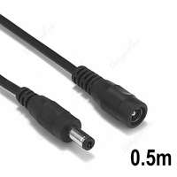 5.5 2.1mm Female Male Plug 22/20AWG Extension Wire DC Power Extension Cable 12V 24V  Connector For LED Strip Light CCTV Camera